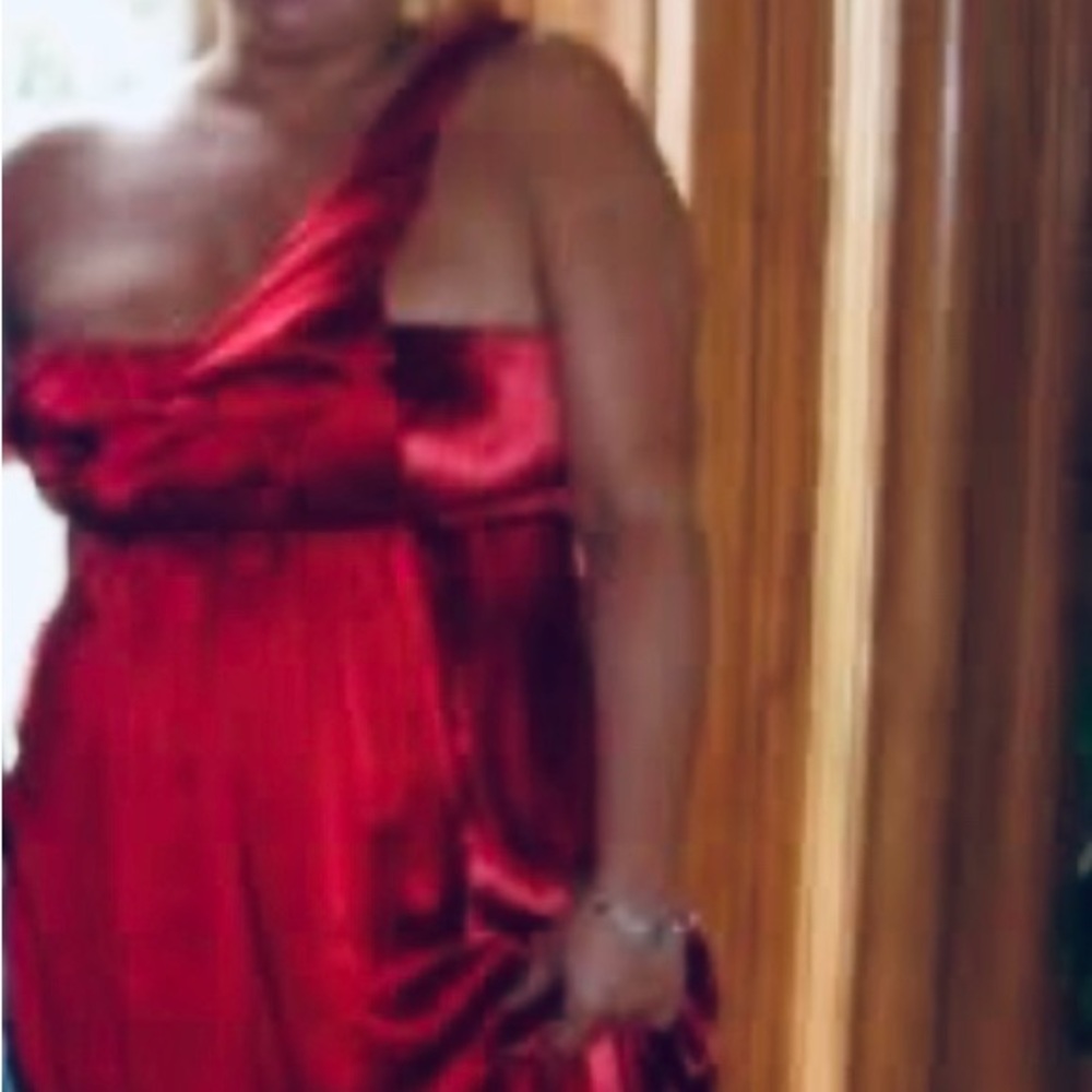 Strapless Silk Designer gown w shawl